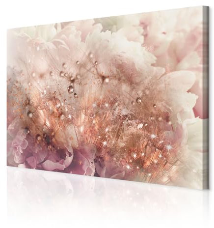 decomonkey Wandbilder Blumen 60x40 cm 1 Teilig Leinwandbilder Kunstdruck