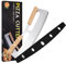 Pizza Cutter 14 Pizza Slicer Stainless Steel Pizza Cutter Rocker with Double Wood Handle for Cutting Homemade Pizza Bread Cake