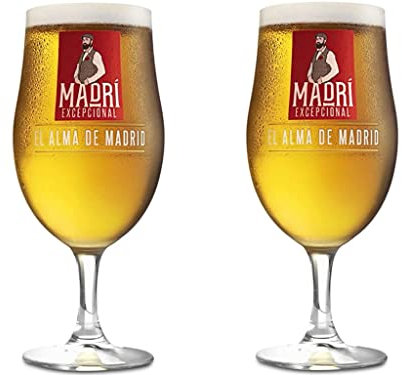 Molson Coors Exceptional Beer Glasses | 20oz Nucleated Chalice | Official Merchandise | Perfect for Home Bar or Mancave | 2 Glasses