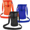 FineGood Lot de 3 porte-bouteilles d'eau portables avec bandoulière réglable pour le sport, la randonnée, le camping, Orange, Moderne