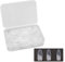 KnowU Nail Tips for Manicure, 100 PCS False Nail Tips for Acrylic Extensions, Clear Nail Extension Tips for Practice Hand.