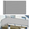 Balkon sichtschutz 140 x 1000 cm Windschutz Staubschutz Sichtschutzmatte Sichtschutzzaun mit Ösen und Kordel für Balkon Garten im Freien, Grau