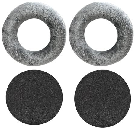 DT 770 Pro Ohrpolster,DT 990 Pro Ohrpolster Earpads,Ersatzpolster Ersatz Ohrpolster Kompatibel mit DT 770 Pro,DT 880 Pro,DT 990 Pro,MMX300,TYGR 300R Kopfhörer (Grau)
