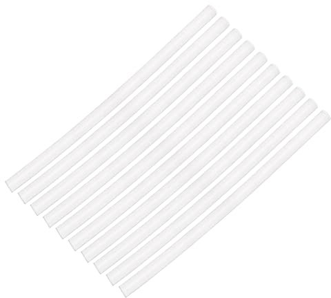 COHEALI Hot Melt Glue Sticks 7x150mm 10 Pack White Strong Adhesive for Wood Metal Glass Cardboard Odor- DIY Kit