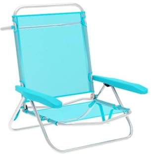 Marbueno Gepolsterte Campingstuhl Aquamarin 63 x 78 x 76 cm