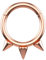 Decentraland 1 Stück 16G Roségold Durchmesser 6mm Spike Nase Septum Mund Hoop Ohrring Knorpel Chirurgenstahl Gothic Ring Piercing Schmuck