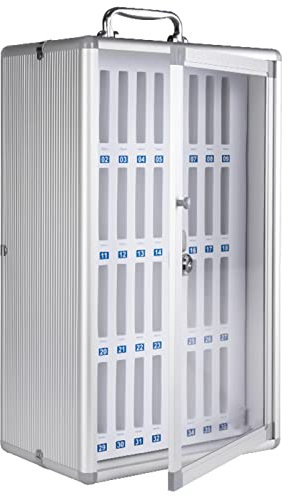 Telefon-Aufbewahrungsschrank, Schul-Mobiltelefon-Safe, 24, 36, 48, 60 Positionen, Handy-Aufbewahrungsbox, Studenten-Mobiltelefon-Aufbewahrungsbox mit Sicherheitsschloss, Klassenzimmer-Tisch-Büro-Auf