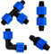 Young Wolf 4 set di 40 raccordi per irrigazione a goccia, connettori blu, strumenti per irrigazione agricola, giunto universale per tubi di irrigazione a goccia (20 mm)