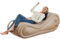 BesBet Aufblasbare Möbel Aufblasbar -ShaF8Y White Sofa0630
