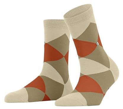 Burlington Damen Socken Bonnie W Sso Baumwolle gemustert 1 Paar, Beige Pearl 4014, 36-41