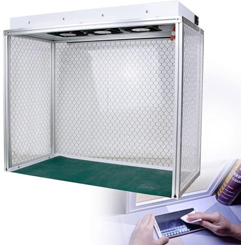 JJENXYYDS Tragbare vertikale Laminar Flow-Abzugshaube Luftstrom-Reinigungsbank-Arbeitsstation mit HEPA-Filter Labornutzung, für Handy-LCD-Bildschirmreparatur/Werkstatt/Labor staubfrei Arbeit, 220 V