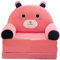 Generisch Plüsch faltbares Kindersofa Sofabezug Rückenlehne Sessel 2 in 1 faltbares Kindersofa Sofaschoner für Schlafsofa niedliches Cartoon faules Sofa Kinder Wohnzimmer Schlafzimmer