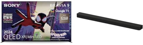 Sony BRAVIA 9 QLED, K85XR90, 85 TV BRAVIA Theatre Bar 9 – Dolby Atmos Single Soundbar