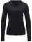 OPUS Damen Langarmshirt | Rippshirt SONINCHEN Slim aus weichem Jersey Black, 42