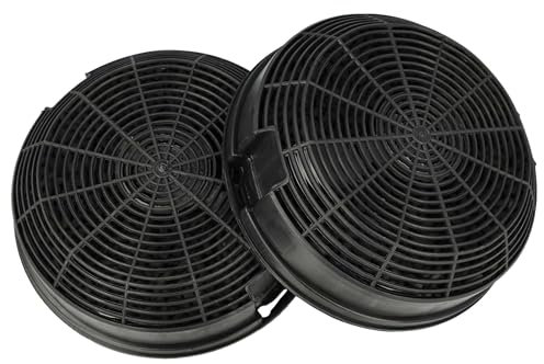 vhbw 2X Aktivkohlefilter kompatibel mit Elica Missy M20 SL3V 2L, M20 IX/A/60 Dunstabzugshaube - 15,3 cm