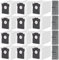 12 Sacs à Poussière et 4 Filtres de Remplacement, Pièces de Rechange Compatibles avec Aspirateurs Robot Dreame L10S Pro Ultra / X30 Ultra / X40 Ultra / S30 Pro Ultra / L40 Ultra
