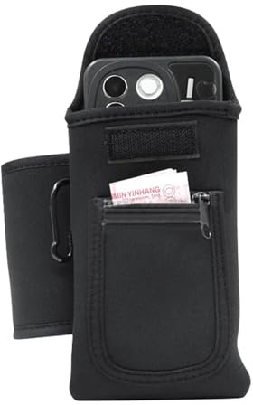 Botella de agua del titular del teléfono magnético del gimnasio, soporte de botella de agua magnética - Bolsas de copa magnética,Bolsillos de accesorios impermeables, para teléfonos celulares, llave,