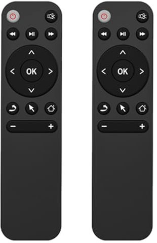 Ohewiiuk 2X Bluetooth 5.2 Remote Control for Smart Tv Box Phone Computer Pc Projector Etc. BT5.2 Remote Controller
