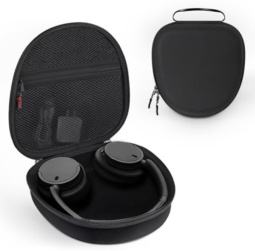 Fintie Hard Case for Sony WH-CH720N/ WH-CH710N/ WH-CH520/ WH-CH510/ WH-1000XM6/ WH-1000XM5/ WH-1000XM4/ WHXB910N Wireless Headphone - Travel Protective Cover Carrying Storage Bag (Black)