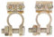 Battery Terminal Copper Car Battery Connector Auto Battery Terminal Positive Negative for Automobiles 2pcs