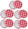 VALICLUD 10Pièces Couvercles de Bocaux à Confiture Lot de Couvercles Hermétiques pour Bocaux Design Élégant Installation Facile Compatibles Divers Aliments