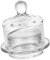 rockible Mantequera de Vidrio con Tapa, Bandeja Multifuncional para Guardar , Ideal para Refrigerador, Encimera, Mesa de Comedor Y Refrigerios.