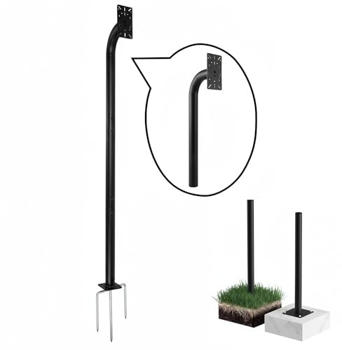66 Heavy-Duty Aluminum Keyboard Post Mount, Buried Goose Neck Post Installation Kit, Wired and Wireless Keypad Mount