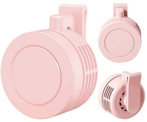 Ventilador de clip - Ventilador recargable portátil | Ventiladores de refrigeración portátiles para cintura y cuello | Mini ventilador eléctrico silencioso sin aspas con clip para la cintura | P