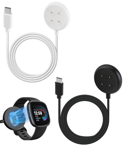 Ladegerät Kompatibel mit Google Pixel Watch 3/2 Magnetisches Ladestation mit 1m Type C Ladekabel Kabel für GooglePixel Watch 3 45mm/41mm, GooglePixel Watch 2 41mm, Fitbit Ace LTE (2 Stück),Weihnachtsg