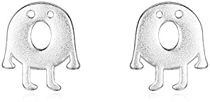 ISCBAFYX 925 Silber Ohrringe, Silber Ohrringe Damen Ohrringe Sterling Silber Ohrringe Kleine Monster Knorpel Ohrringe Feine Halloween
