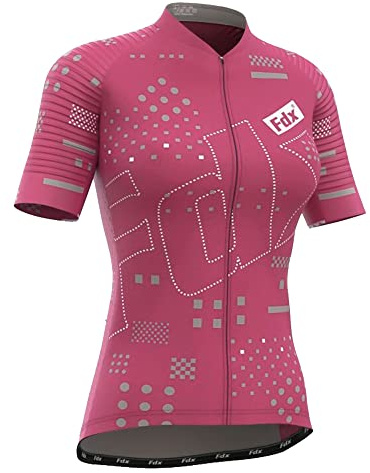 FDX All Day Women's Cycling Jersey Breathable Short Sleeves Bike Top | Ride comfortably in a breathable cycling jersey with quick-dry fabric and short sleeves for all-day performance