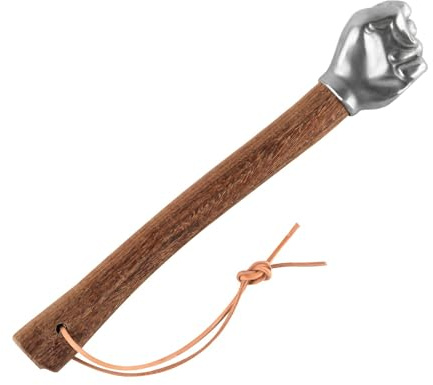 PAEFIU Faustformhammer aus Edelstahl, Handhammer mit Hickory Holzstiel, Faust-Kopf Hammer, 1 KG, Multifunktionales HardwareWerkzeuge, für Gartenarbeit, Haushalt, Auto Notfall & DIY Projekte (Stil 2)