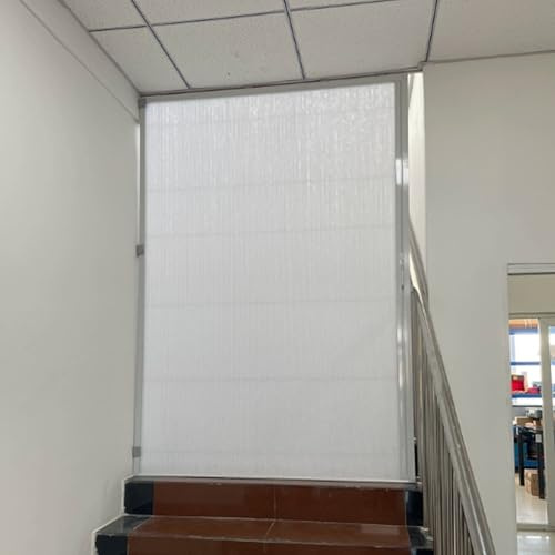 Porte A Fisarmonica Interno Bagno Cm 200 H, Porta A Libro Tamburata Divisoria Invisibile Senza Foratura, Porta A Soffietto A Soffietto Per Bagno/Veranda(White,70x200cm)