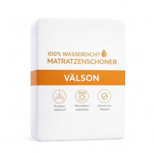 Matratzenschoner 135×190 cm Wasserdicht | Atmungsaktiv & Geräuschlos | Hypoallergen, Antibakteriell | Spannbett Matratzenschutz Einzelbett