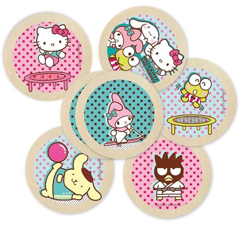 Hello Kitty Memory ab 3 Jahre – Memory Spiel aus Holz mit 38 Karten, Hello Kitty and Friends Motive, Kinderspiele ab 3 Jahre zur Förderung der Konzentration, Hello Kitty Spielzeug