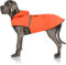 Bella & Balu Hunderegenmantel - Wasserdichter Hundemantel mit Kapuze und Reflektoren für trockene, sichere Gassigänge, den Hundespielplatz und den Urlaub mit Hund (M - Orange), hundewindeln