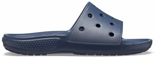 Crocs Classic Slide, Unisex-Adults Sandal Sliders, Comfortable on Beach, in Navy, Size 11 UK