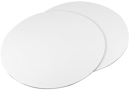 1 x runde Maler- für Künstler auf, runde Form, Ölmaler-, säurefrei, 5,9 Zoll (weiß, 50 cm), weiß