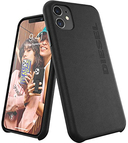 Diesel Handyhülle Designed für iPhone 11 Hülle, Geformter Kernbereich, stoßfest, falltestgeprüfte Schutzhülle mit erhöhtem Rand, Schwarz 42001