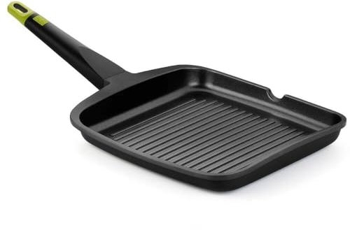 BRA Grill con Rayas Aluminio Fundido Foodie 22 Cm Induccion