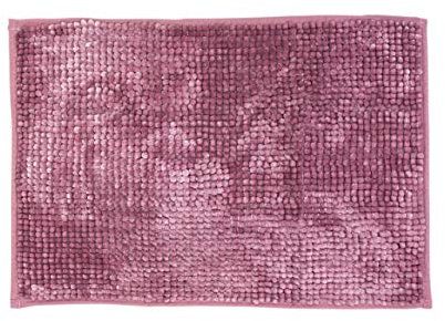 Tappeto Pelo Lungo Shaggy Bagno/Cucina Antiscivolo Microfibra MOD Perla Rosa Antico 60x120 Rosa
