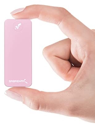 SABRENT 1TB Rocket Nano External Aluminum SSD Up to 1000MB/s (Pink) (SB-1TB-NANO-PNK)