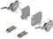 siwitec Blum AVENTOS Klappenbeschlag HK-S Komplett-Set mit BLUMOTION, Soft-Close, Leistungsfaktor 220-500, Hellgrau