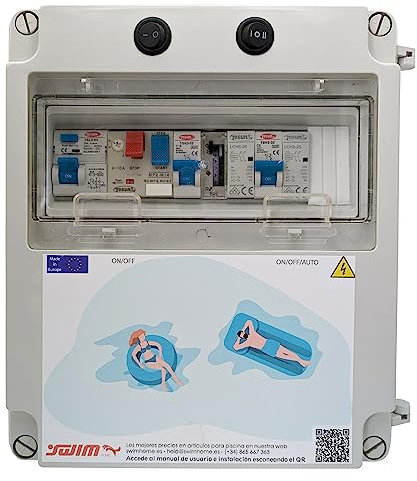 Swimhome Cuadro eléctrico Piscina contactor Motor Control Remoto Clorador