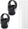 PHULWEL Straw Lid for Hydro Flask Standard Mouth and Narrow Mouth, Sports Caps Water Bottle Accessories Top Replacement Straw Lid - 2 Pack