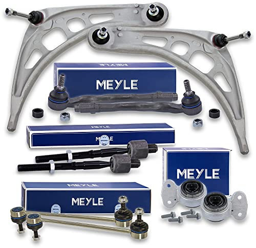 BESTPRICE 2x Querlenker Vorderachse, 2x Koppelstange, 1x Querlenkerlagersatz mit Halter, 2x Spurstangenkopf, 2x Axialgelenk Kompatibel mit BMW 3er (E46), Z4 Coupe (E86), Z4 Roadster (E85)