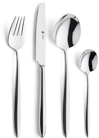 Paul Wirths ROMA Kinderbesteck Set 4-teilig | Spülmaschinenfest | Klingenstahl 13/0, Edelstahl 18/10 | Hochglanzpoliert | Kinderbesteck ab 3 Jahre für Junge und Mädchen