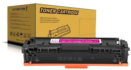 Amla 410A M Toner Kompatibel mit HP 410A Magenta Toner HP 410A Toner Magenta HP CF413A Toner für HP Colour Laserjet Pro M452nw HP M377dw M452dn M452dw HP M477fdn M477fdw M477fnw (1× Magenta