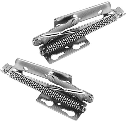 QANYEGN 80 Grad Schrankscharnier, Feder Klappenhalter, Selbstschließende Scharniere aus Edelstahl, Verstecktes Türscharnier, Hochschwenkbeschlag, Möbel Teile