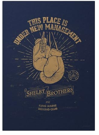 Displate Offiziell Peaky Blinders MetallPoster Magnetische Befestigung Inklusive Lizenziert Bilder Hochwertiges Poster New Management Poster 45 cm x 32 cm
